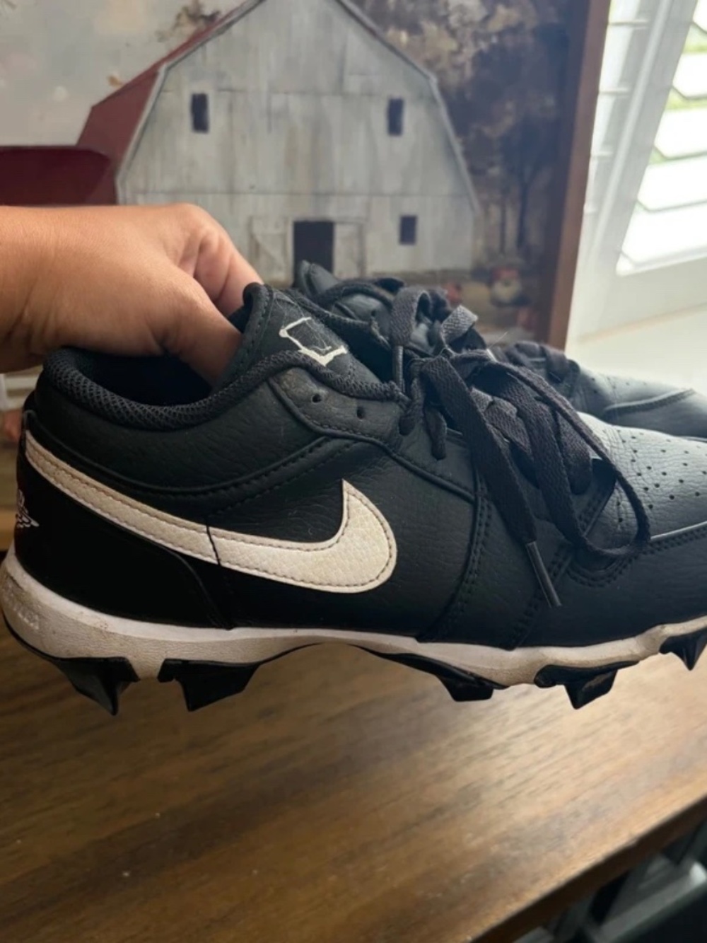 Nike Jordan 1 Low Cleats size 6 Youth